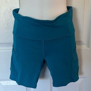 Lululemon Athletica Teal Athletic Shorts